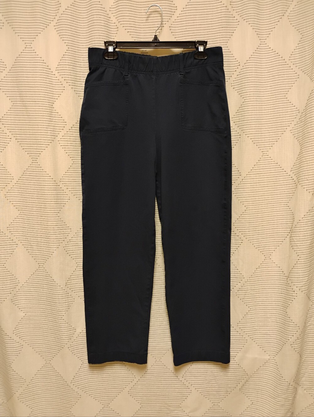 AnyBody Regular All Stretch Twill Straight Leg Ankle Pants Cotton Rayon Small